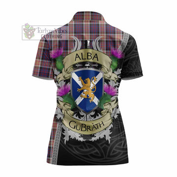Carnegie Tartan Family Crest Women's Polo Shirt Lion Rampant Royal Thistle Shield Celtic Inspired - Tartan Vibes Clothing