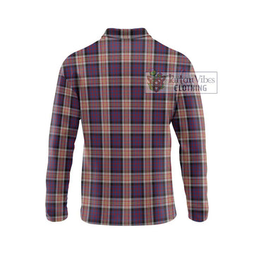 Carnegie Tartan Long Sleeve Polo Shirt with Family Crest DNA In Me Style - Tartan Vibes Clothing