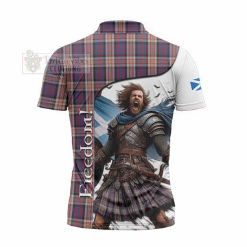 Tartan Vibes Clothing Carnegie Crest Tartan Zipper Polo Shirt Inspired by the Freedom of Scottish Warrior