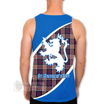Carnegie Family Crest Tartan Men's Tank Top Celebrate Saint Andrew's Day in Style - Tartan Vibes Clothing