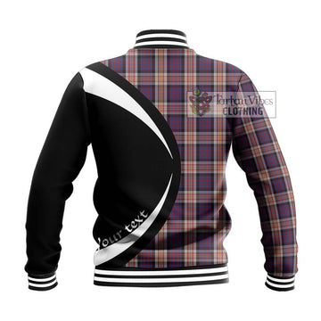 Carnegie Tartan Baseball Jacket with Family Crest Circle Style - Tartan Vibes Clothing