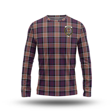 Carnegie Tartan Long Sleeve T-Shirt with Family Crest - Tartan Vibes Clothing