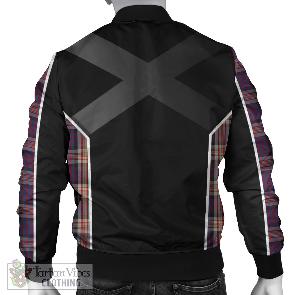 Carnegie Tartan Bomber Jacket with Family Crest and Scottish Thistle Vibes Sport Style - Tartan Vibes Clothing