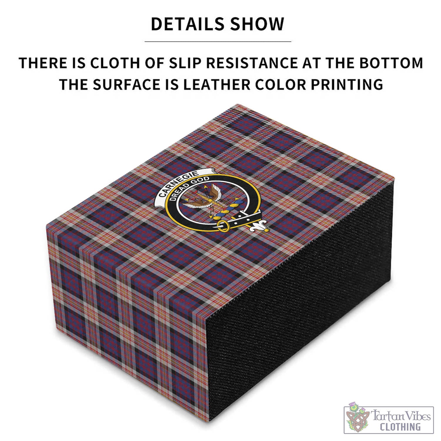 Carnegie Tartan Pen Holder with Family Crest - Tartan Vibes Clothing