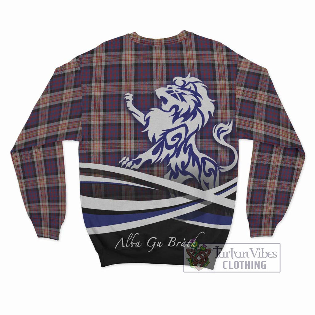 Carnegie Tartan Sweatshirt with Alba Gu Brath Regal Lion Emblem - Tartan Vibes Clothing