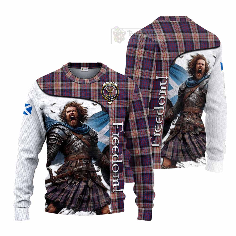 Carnegie Crest Tartan Knitted Sweater Inspired by the Freedom of Scottish Warrior - Tartan Vibes Clothing