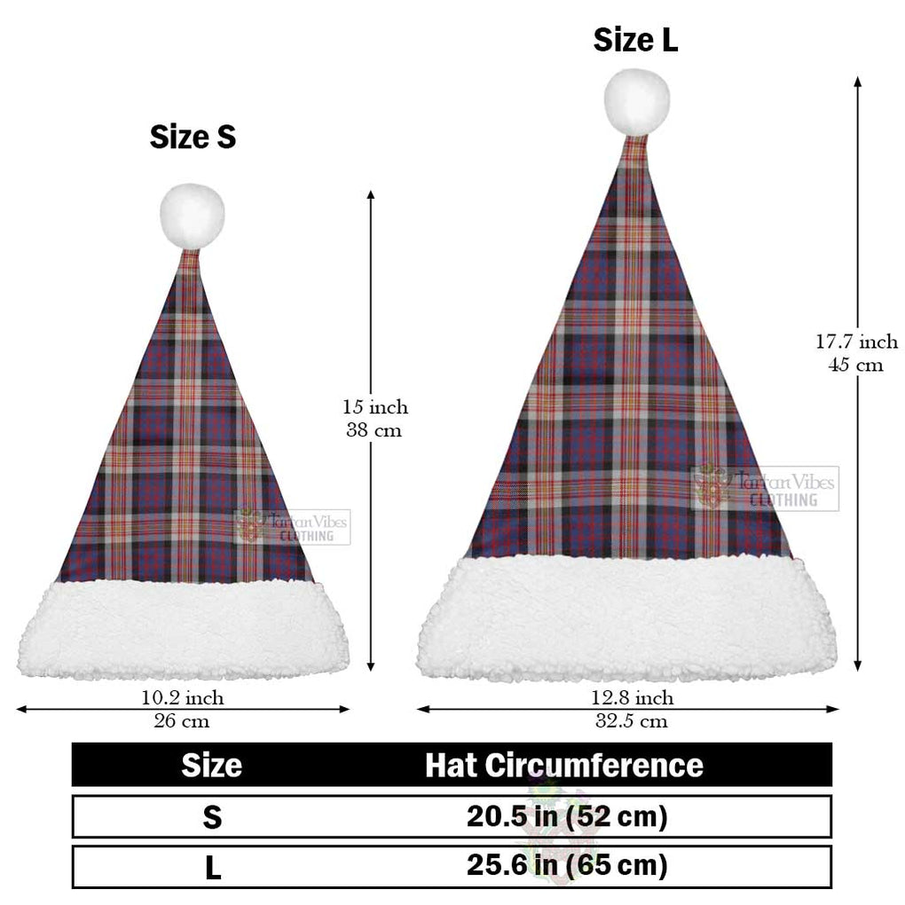 Carnegie Tartan Christmas Santa Hats Christmas Hat L 25.6in (65cm) - Tartan Vibes Clothing