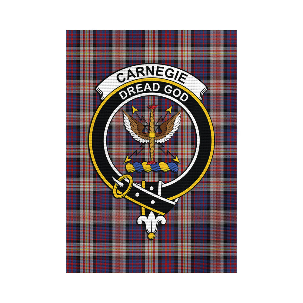 Carnegie Tartan Flag with Family Crest - Tartan Vibes Clothing