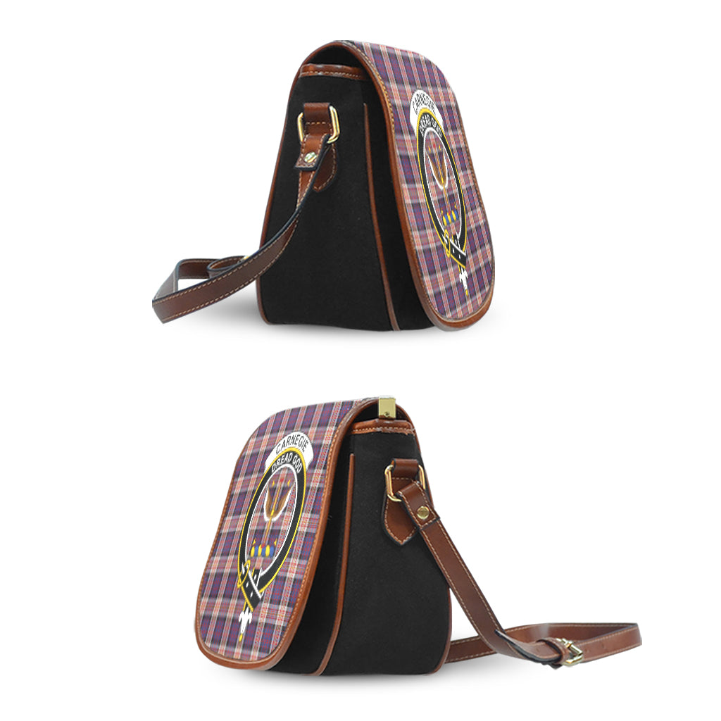Carnegie Tartan Saddle Bag with Family Crest - Tartan Vibes Clothing