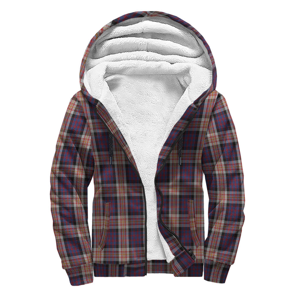 Carnegie Tartan Sherpa Hoodie with Family Crest - Tartan Vibes Clothing