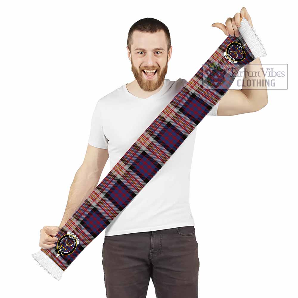 Carnegie Tartan Ruffneck Scarf with Family Crest - Tartan Vibes Clothing