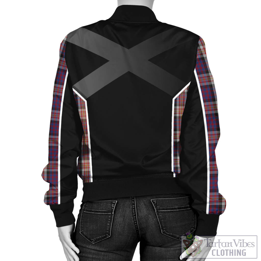 Carnegie Tartan Bomber Jacket with Family Crest and Scottish Thistle Vibes Sport Style - Tartan Vibes Clothing