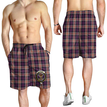 Carnegie Tartan Mens Shorts with Family Crest - Tartan Vibes Clothing