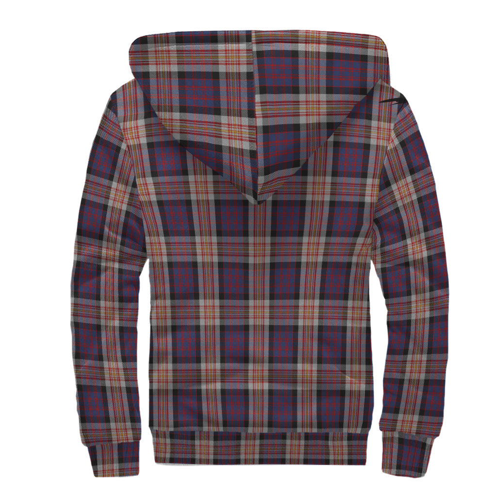 Carnegie Tartan Sherpa Hoodie with Family Crest - Tartan Vibes Clothing