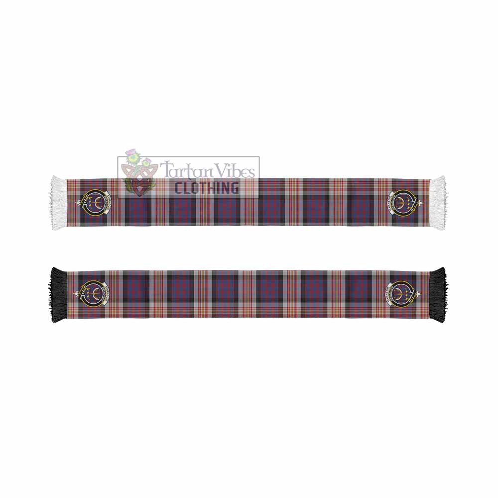 Carnegie Tartan Ruffneck Scarf with Family Crest - Tartan Vibes Clothing