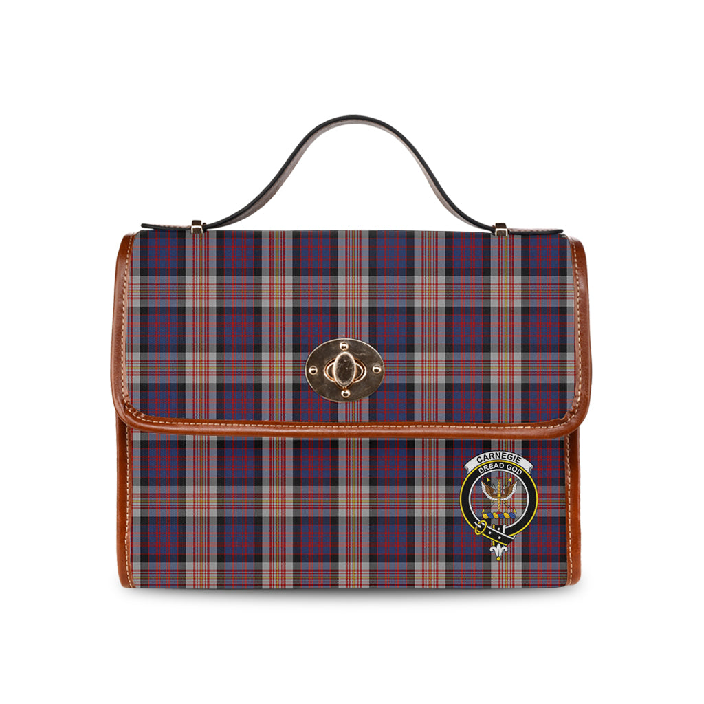 carnegie-tartan-leather-strap-waterproof-canvas-bag-with-family-crest