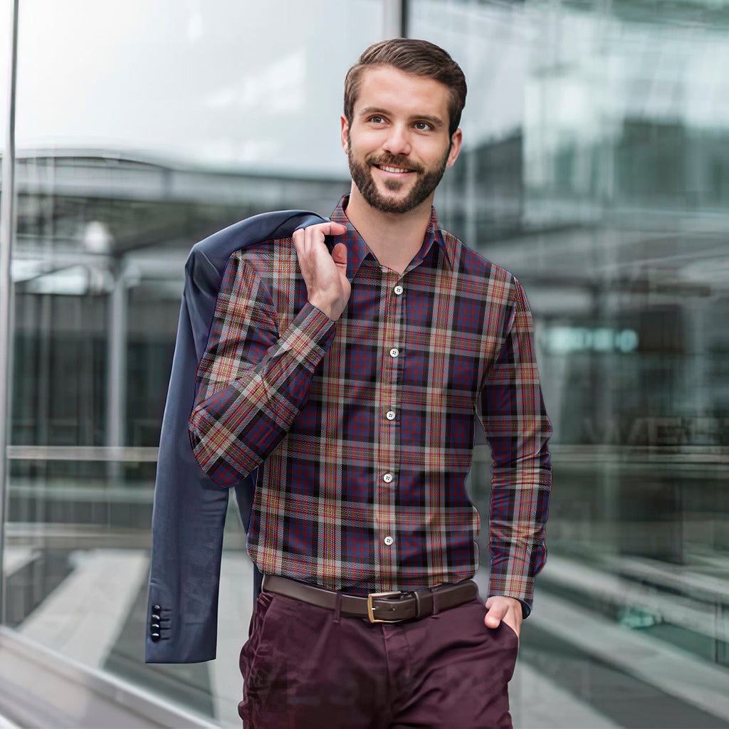 Carnegie Tartan Long Sleeve Button Up Shirt - Tartan Vibes Clothing