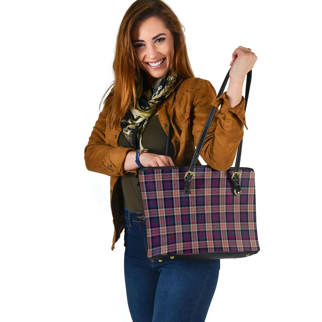 Carnegie Tartan Leather Tote Bag - Tartan Vibes Clothing