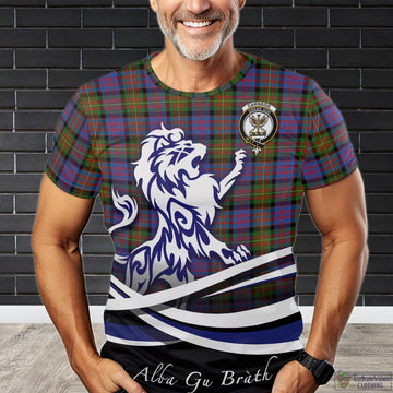 Carnegie Ancient Tartan T-Shirt with Alba Gu Brath Regal Lion Emblem