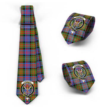 Carnegie Ancient Tartan Classic Necktie with Family Crest