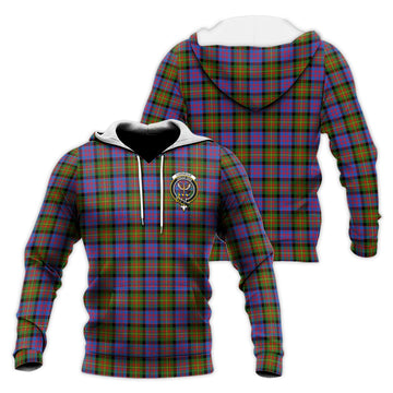 Carnegie Ancient Tartan Knitted Hoodie with Family Crest