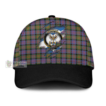 Carnegie Ancient Tartan Classic Cap with Family Crest In Me Style