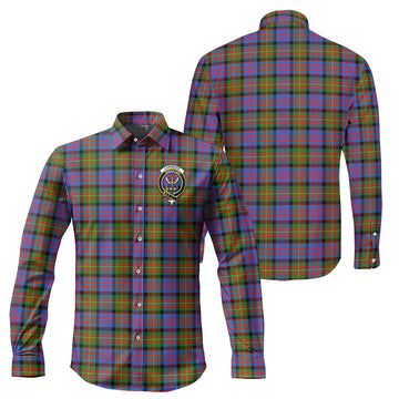 Carnegie Ancient Tartan Long Sleeve Button Up Shirt with Family Crest