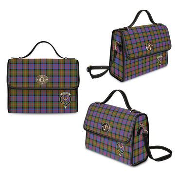 Carnegie Ancient Tartan Waterproof Canvas Bag with Family Crest