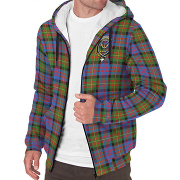 Carnegie Ancient Tartan Sherpa Hoodie with Family Crest