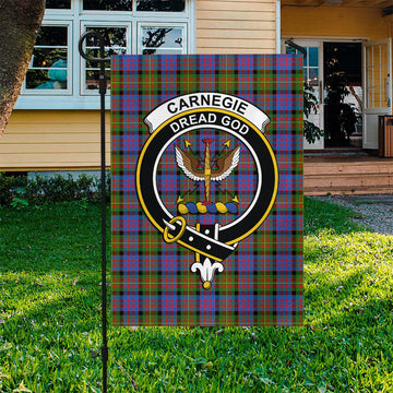 Carnegie Ancient Tartan Flag with Family Crest