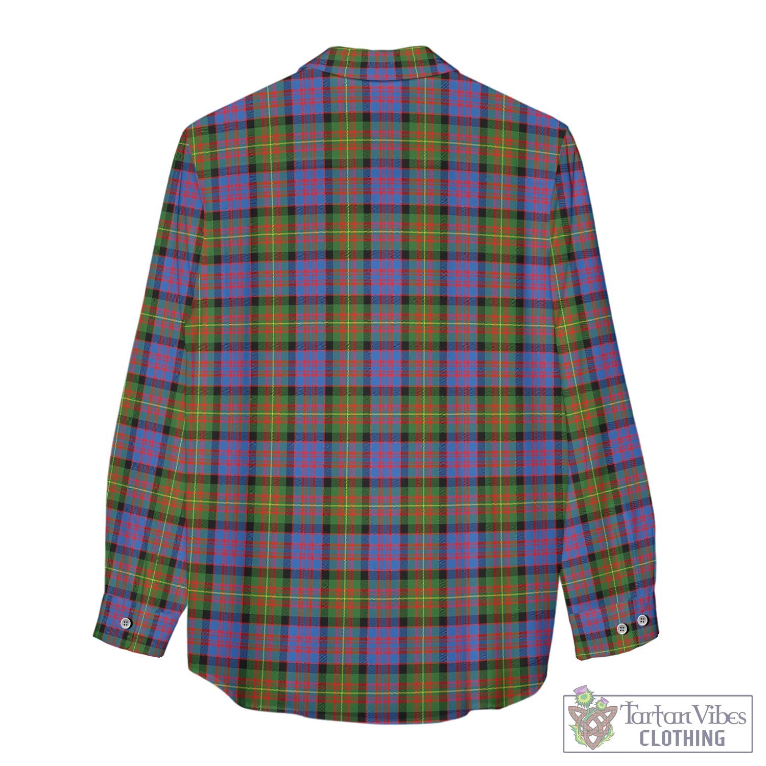 Tartan Vibes Clothing Carnegie Ancient Tartan Womens Casual Shirt with Family Crest