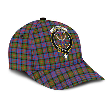 Carnegie Ancient Tartan Classic Cap with Family Crest