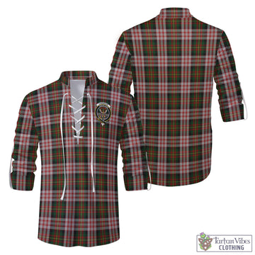 Carnegie Dress Tartan Men's Scottish Traditional Jacobite Ghillie Kilt Shirt with Family Crest