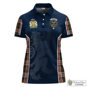 Carnegie Dress Tartan Women's Polo Shirt with Family Crest and Lion Rampant Vibes Sport Style