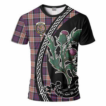 Carnegie Family Crest Tartan T-Shirt Alba Thistle Inspired