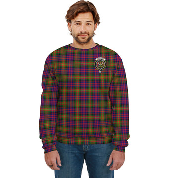 Carnegie Modern Tartan Sweatshirt with Family Crest