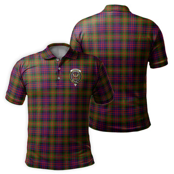 Carnegie Modern Tartan Men's Polo Shirt with Family Crest