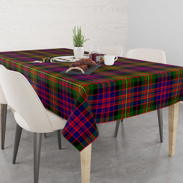 Carnegie Modern Tatan Tablecloth with Family Crest
