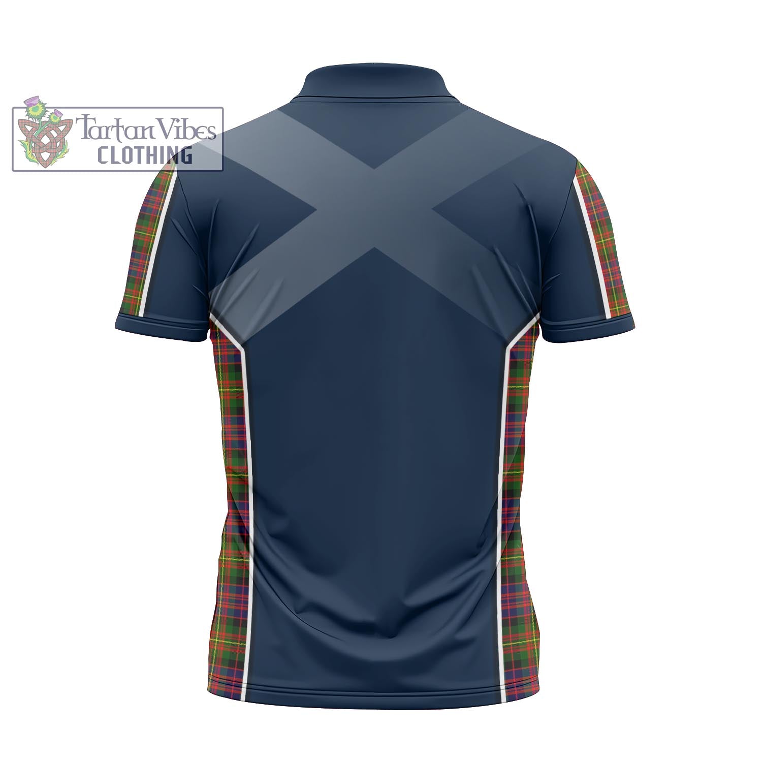 Tartan Vibes Clothing Carnegie Modern Tartan Zipper Polo Shirt with Family Crest and Lion Rampant Vibes Sport Style