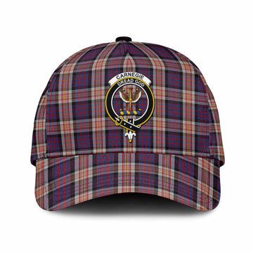 Carnegie Tartan Classic Cap with Family Crest