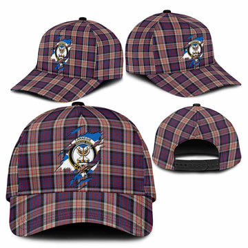 Carnegie Tartan Classic Cap with Family Crest In Me Style