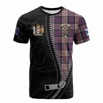 Carnegie Tartan Cotton T-shirt New Zealand Pattern Unique Zipper Stylized