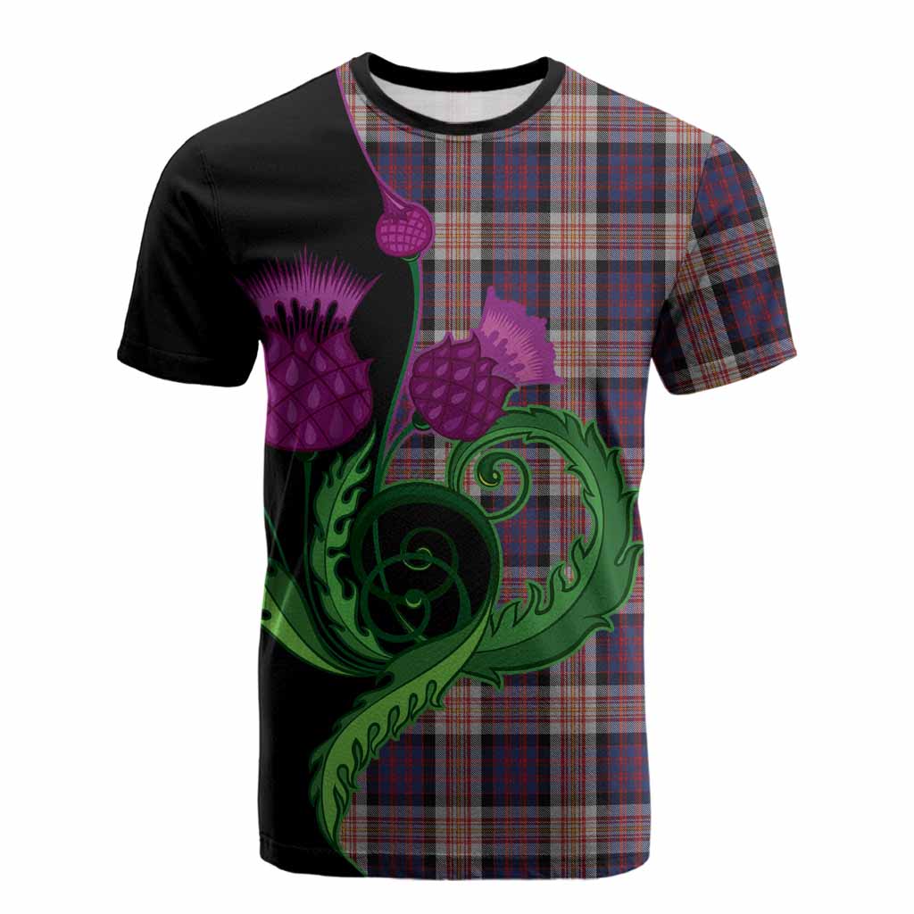 Carnegie Tartan Cotton T-shirt Traditional Scottish Thistle