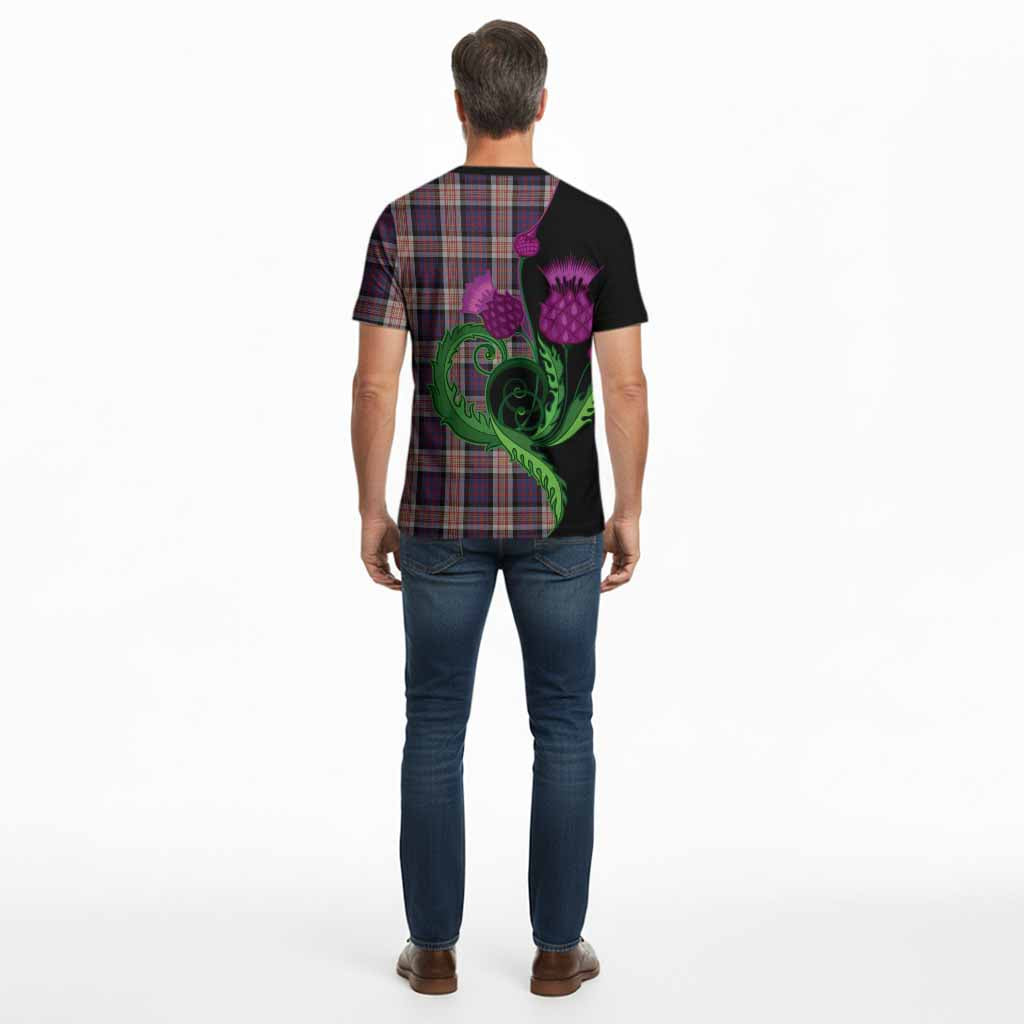 Carnegie Tartan Cotton T-shirt Traditional Scottish Thistle