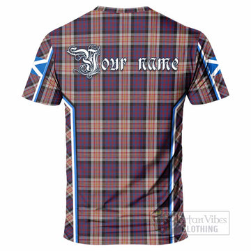 Carnegie Tartan Crest T-shirt Scotland Coat of Arm Flag Style