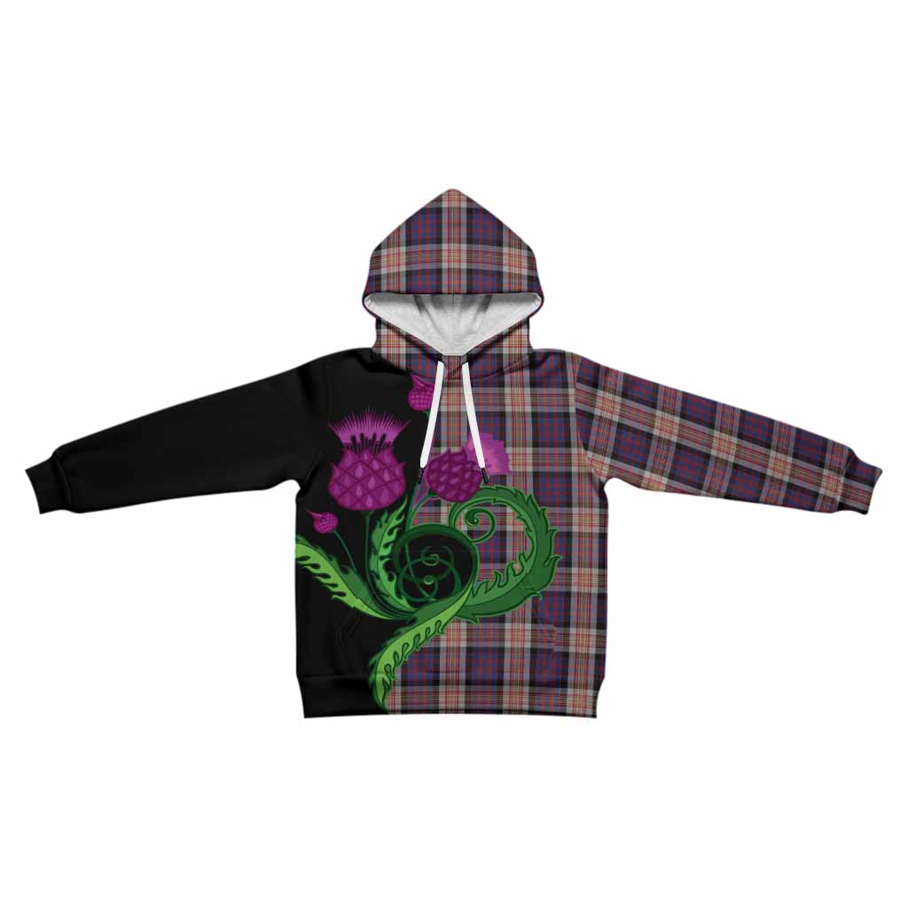 Carnegie Tartan Kid Hoodie Traditional Scottish Thistle