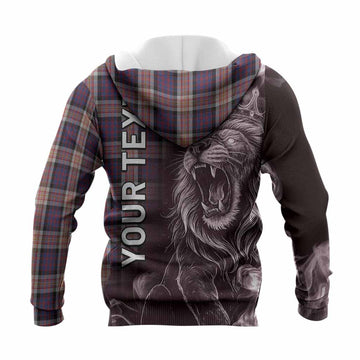 Carnegie Tartan Knitted Hoodie Roaring Lion Heritage