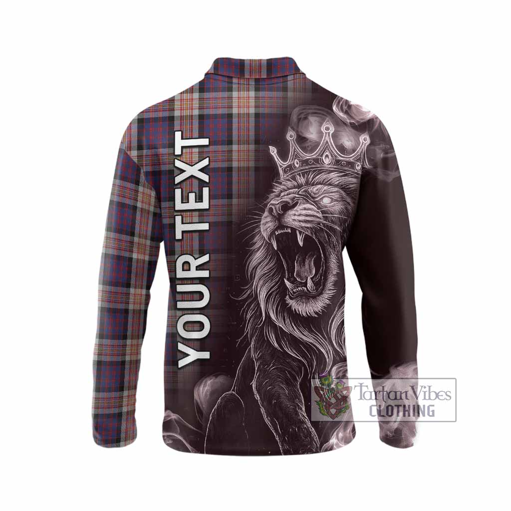 Carnegie Tartan Long Sleeve Polo Shirt Roaring Lion Heritage