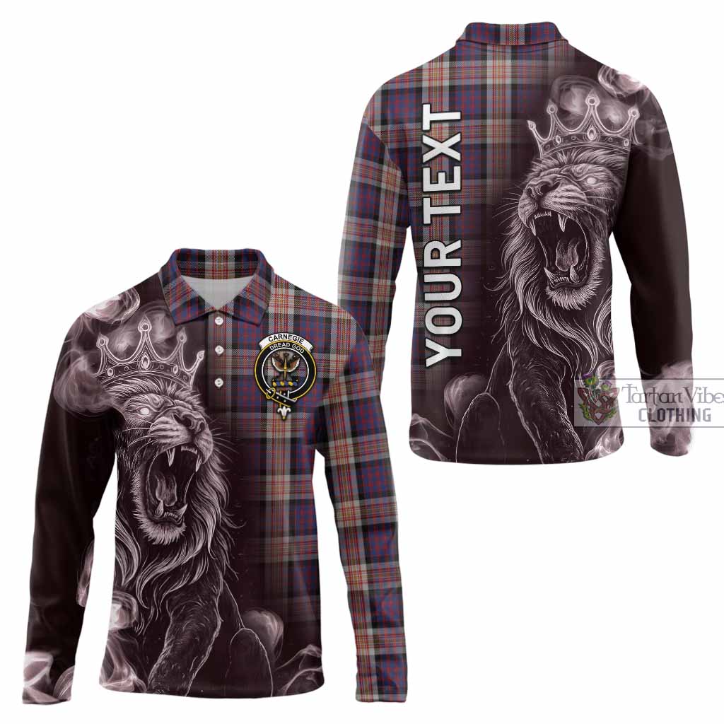 Carnegie Tartan Long Sleeve Polo Shirt Roaring Lion Heritage