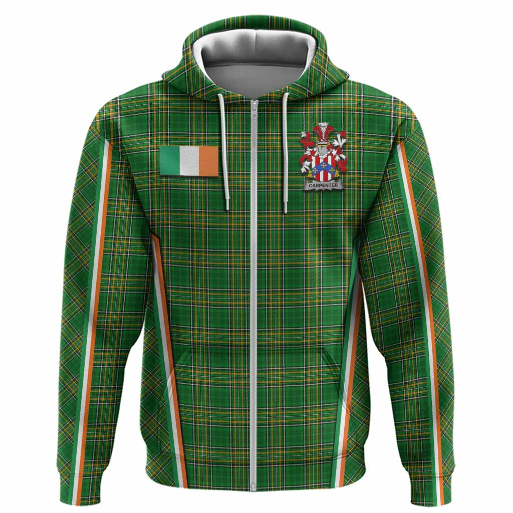 Carpenter Irish Clan Coat of Arm Tartan Hoodie Flag Style